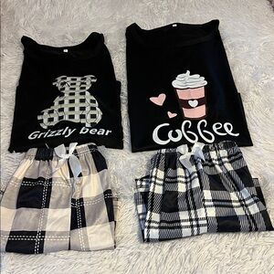 Two pairs of ladies pajamas. Size Large.